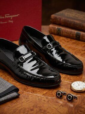 Salvatore Ferragamo "Bond 2" Formal Tuxedo Loafers